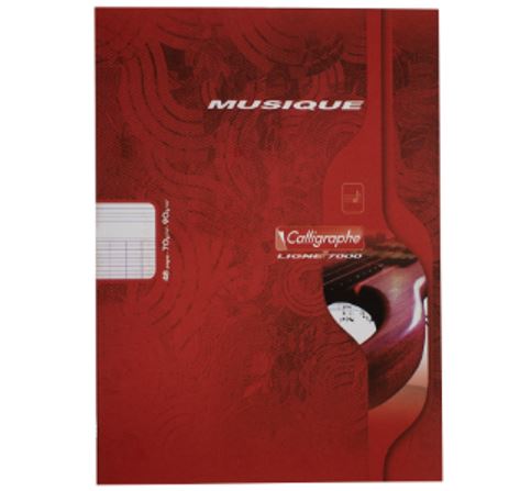 Cahier de musique A4 48 pages