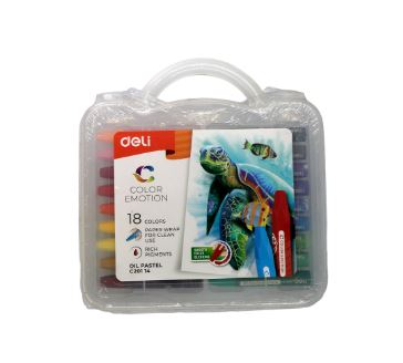 Crayons de cire 18 couleurs + valise
