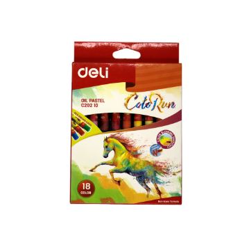 Crayons de cire huile 18 couleurs