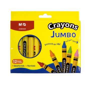 crayons de cire jumbo 12 couleurs X4224