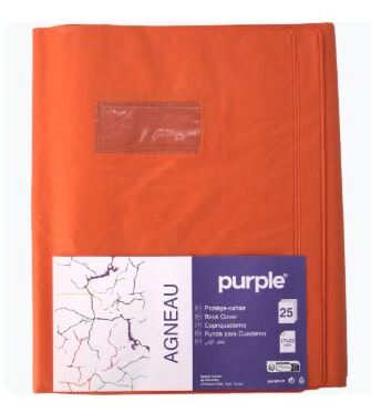 Protège-cahier orange 21×29,7m