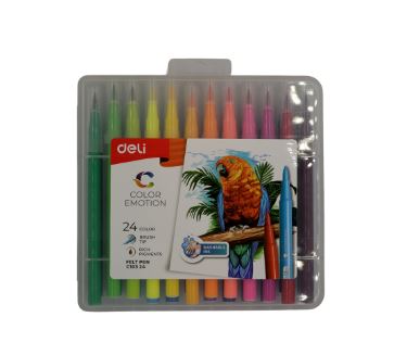 Feutres 24 couleurs pinceau Emotion
