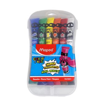 Gouache 12 tubes vives Color'Peps