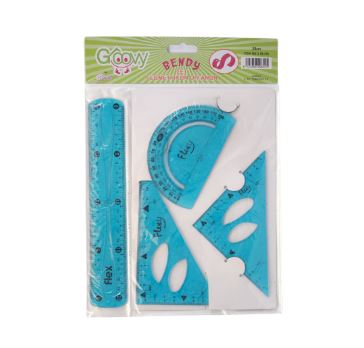 Kit règles flexy 20cm 4 pièces Groovy