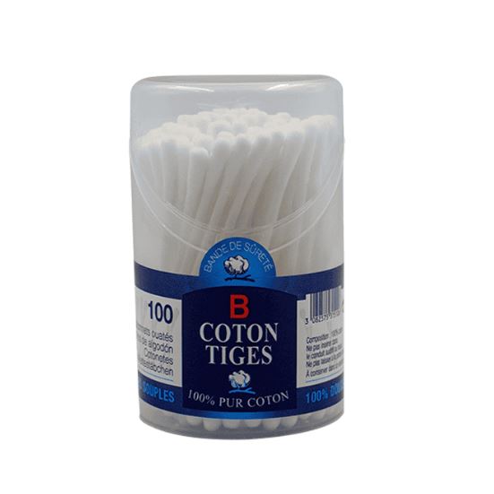 Boîte de coton tiges