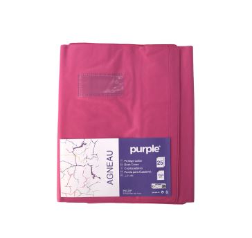 Protège-cahier rose 17×22cm