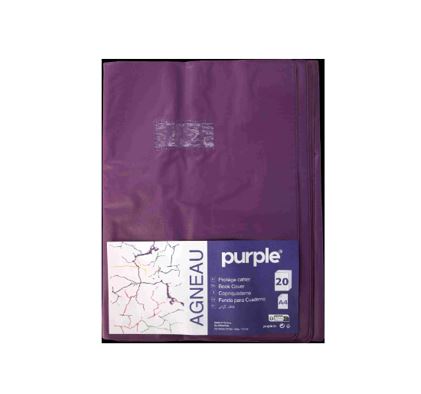 Protège-cahier violet 17×22cm