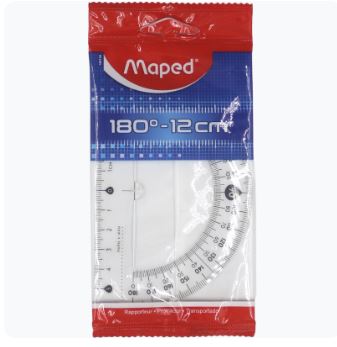 Rapporteur classic 180° 12cm