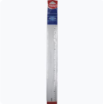 Règle 40cm plastique