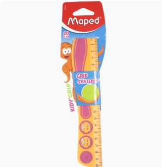 Règle plastique 20cm Kidy Grip