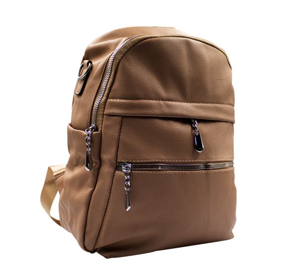 Sac à dos cuir beige B-46