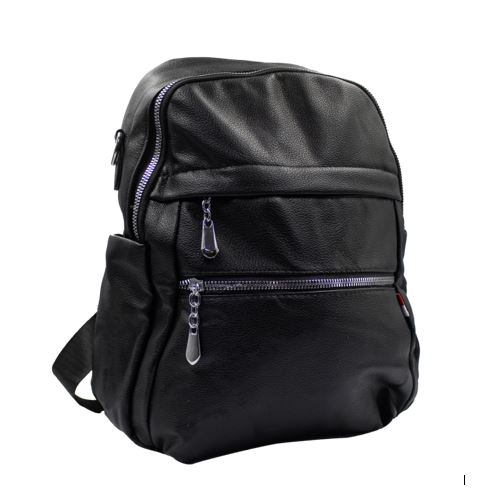 Sac à dos cuir noir B-46