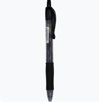 Stylo gel noir rétractable G2-10 pointe large