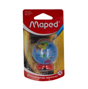 Taille-crayons à réservoir globe 1 trou