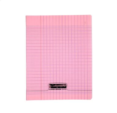 Cahier séyès polypro rose petit format 96 pages