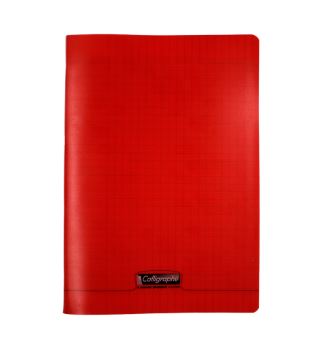 Cahier polypro rouge A4 96 pages