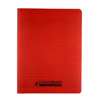 Cahier séyès 96 pages A4 polypro rouge