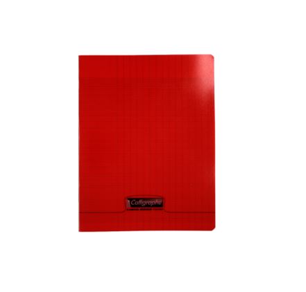 Cahier polypro rouge petit format 192 pages