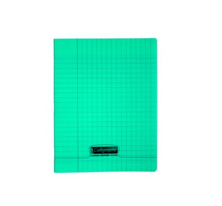Cahier polypro vert petit format 192 pages