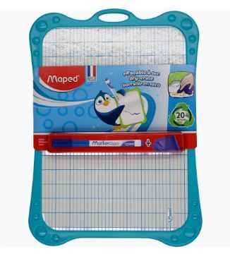 Ardoise blanche avec accessoires 20×28,5cm