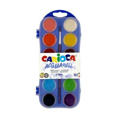 Aquarelles 12 pastilles + pinceau Universal