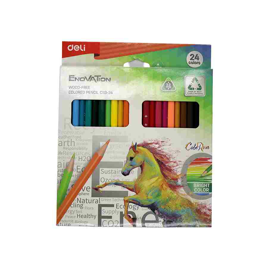 Crayons de couleur Enovation 24 pièces