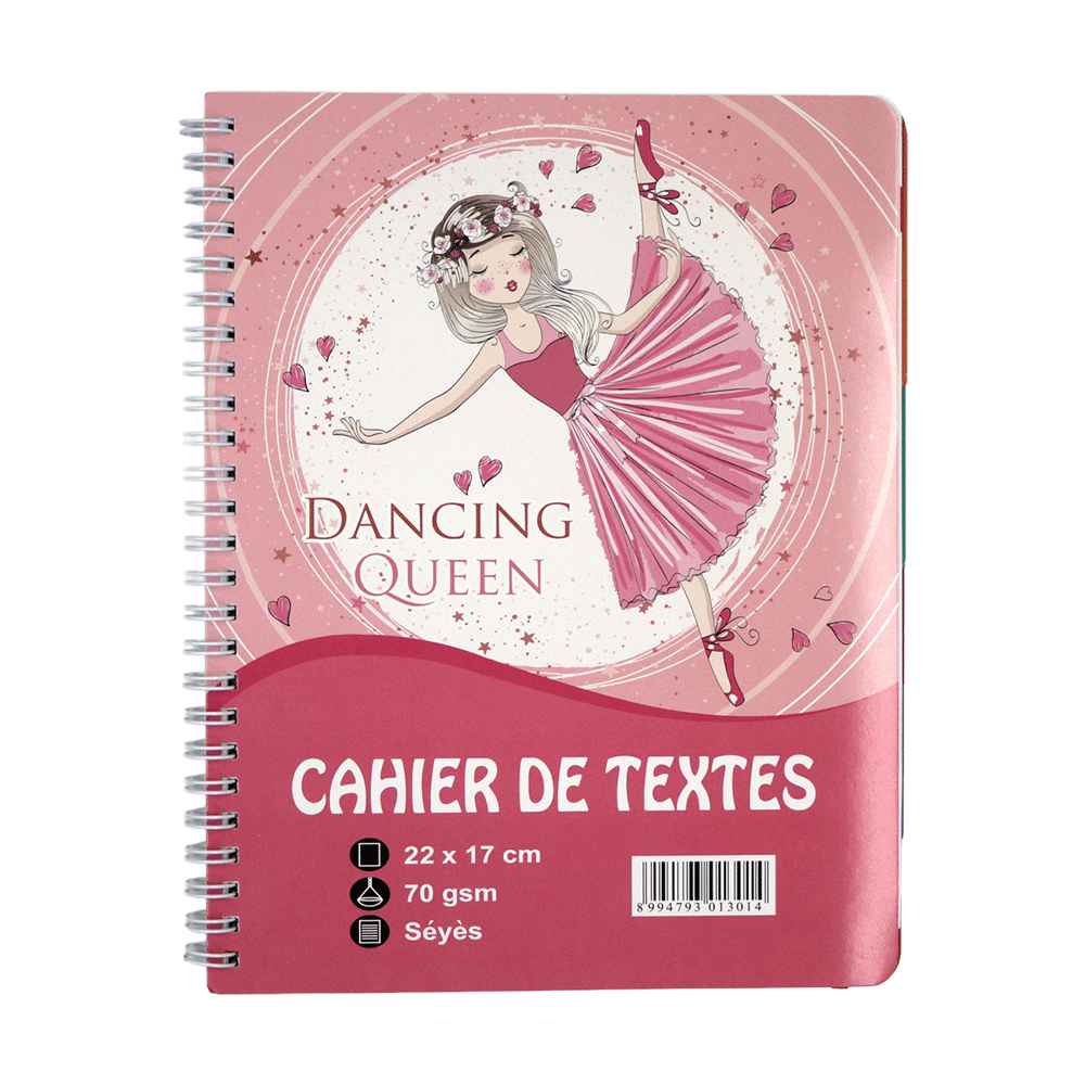 Cahier de texte 124 pages