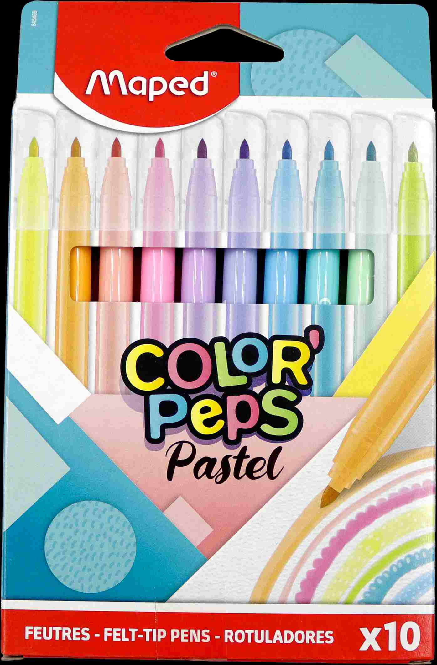Feutres pastel 10 couleurs Color'Peps