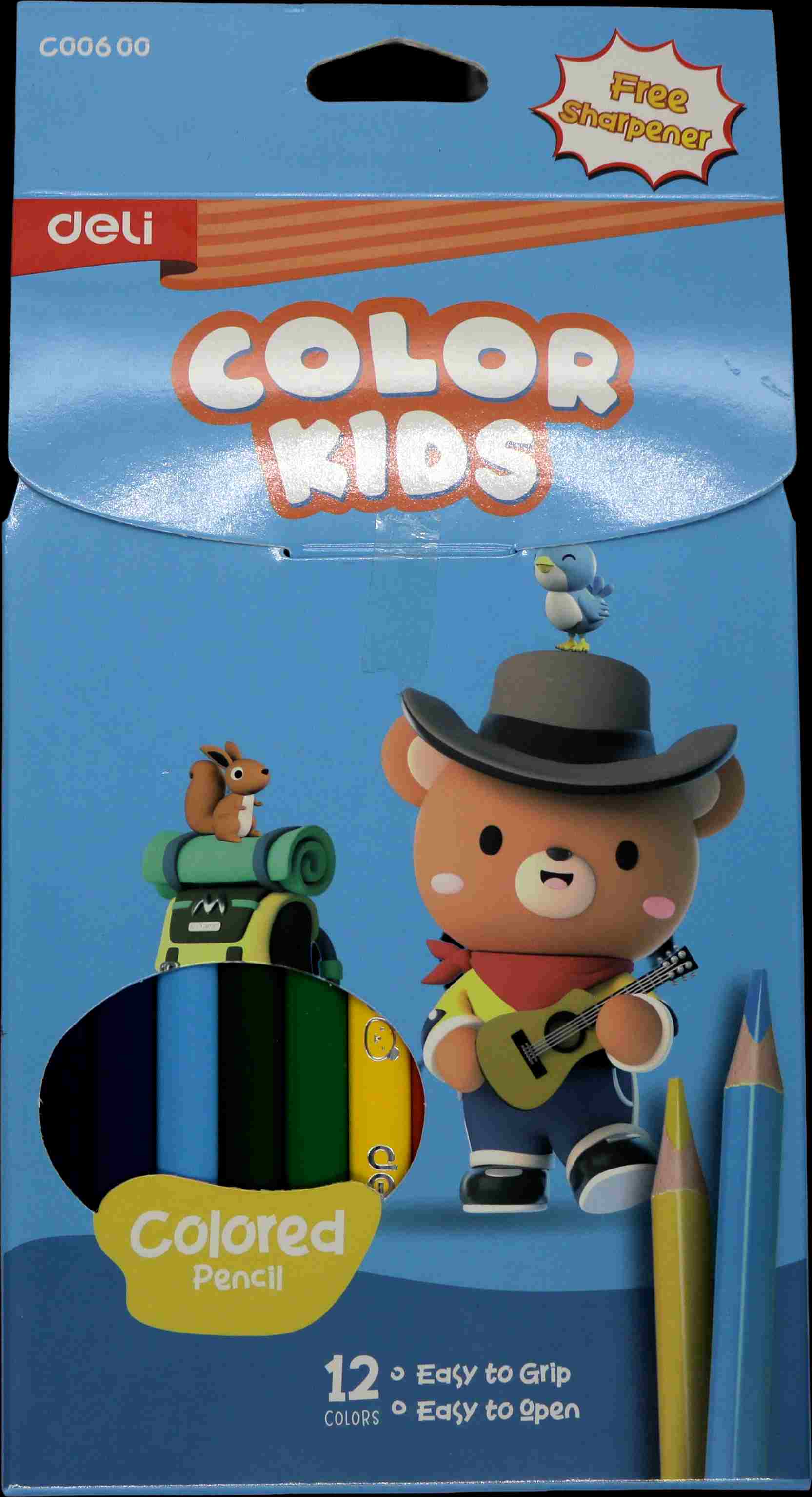 Crayons de couleur triangulaire 12 pièces