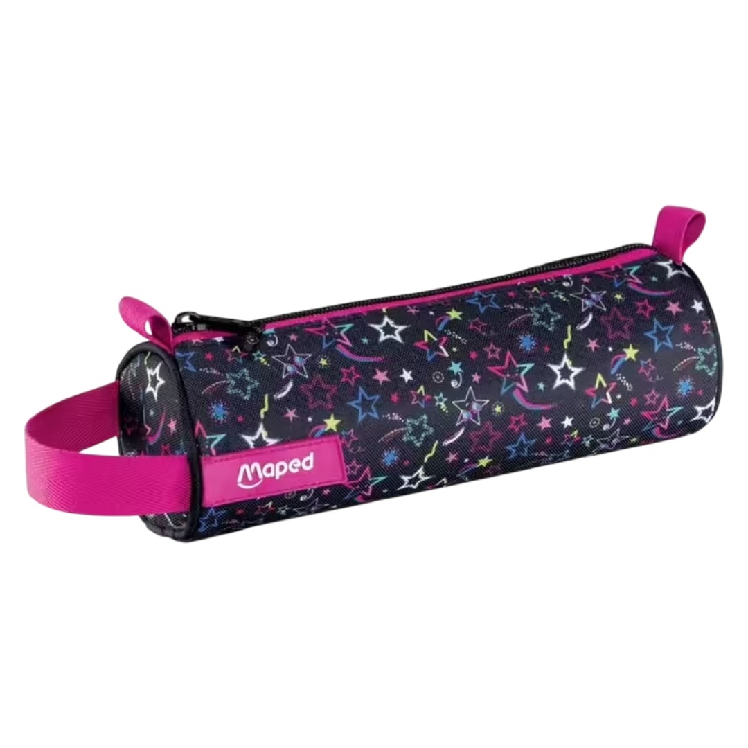 Trousse ronde polyester Stars
