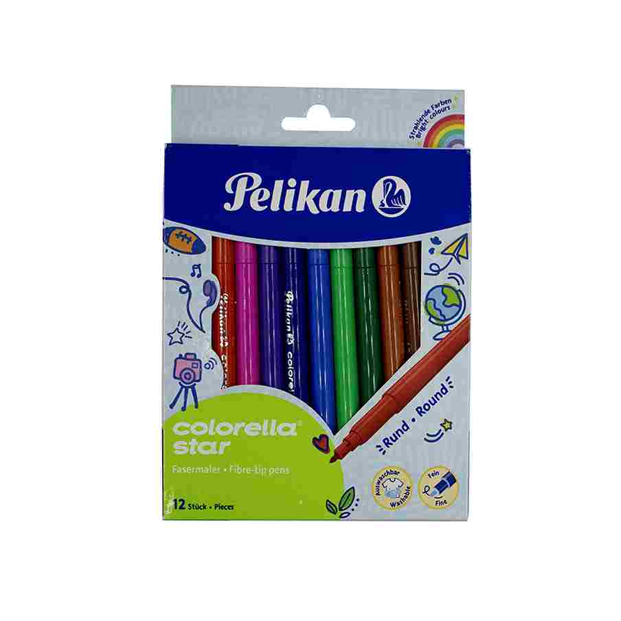 Feutres 12 couleurs pointes fines
