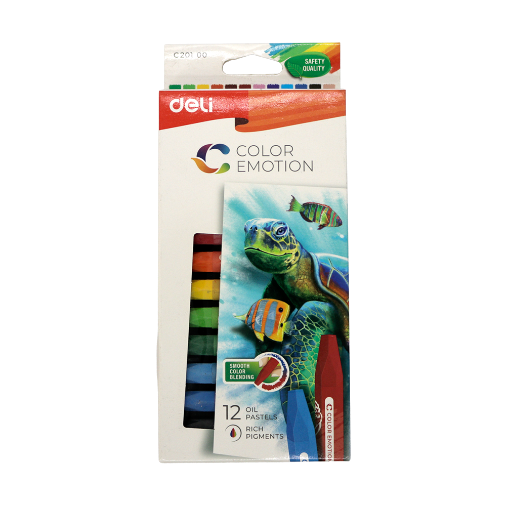 Crayons de cire huile 12 couleurs