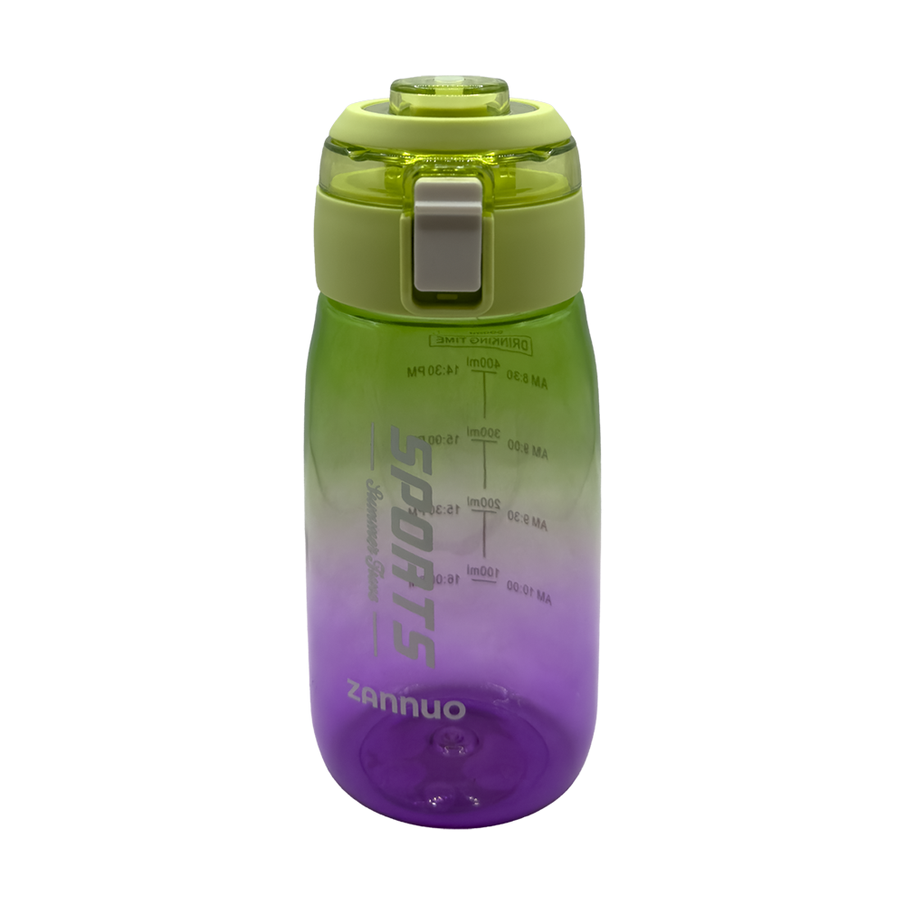 Gourde sport sans paille 400ml vert/violet 2683/C-282