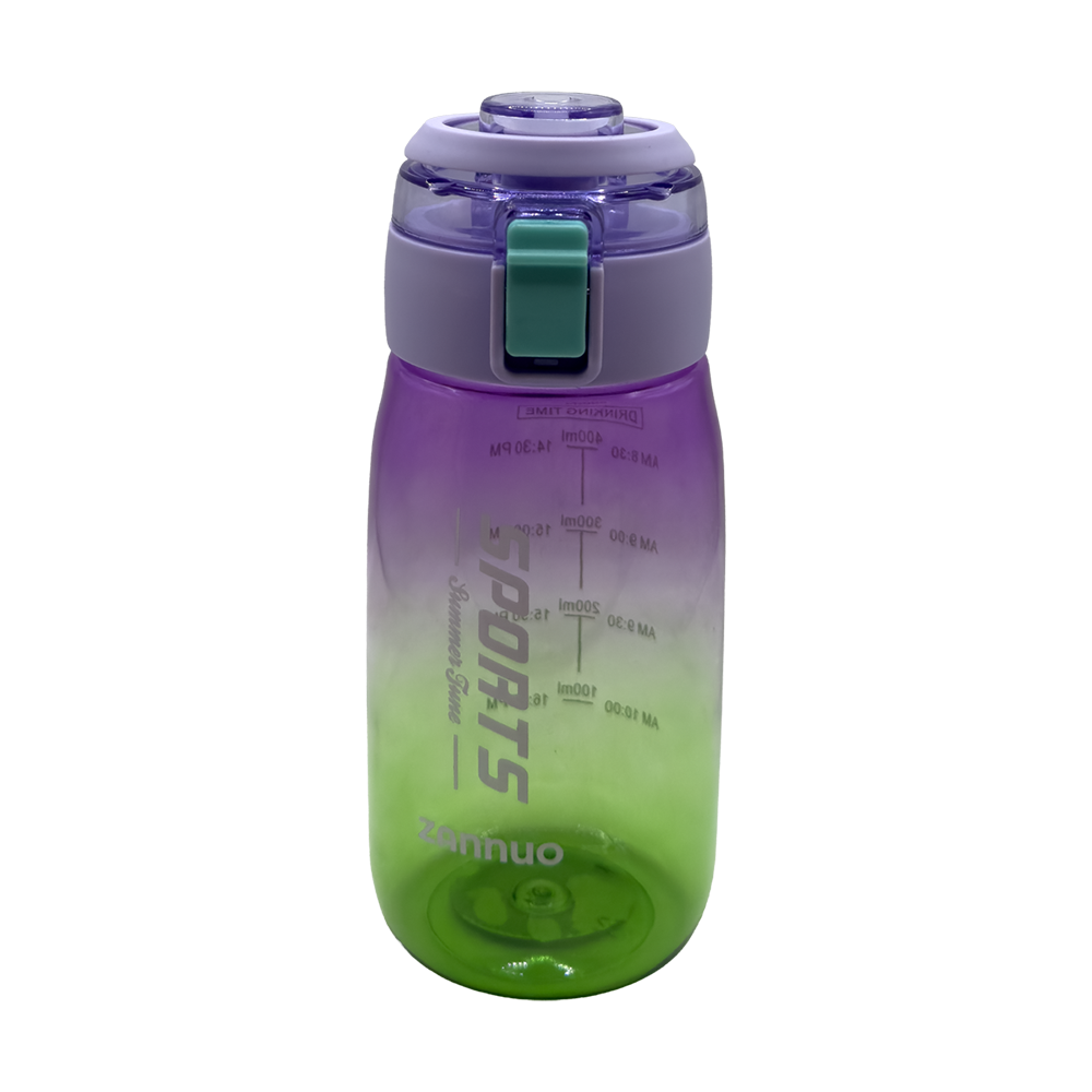 Gourde sport sans paille 400ml violet/vert 2683/C-282