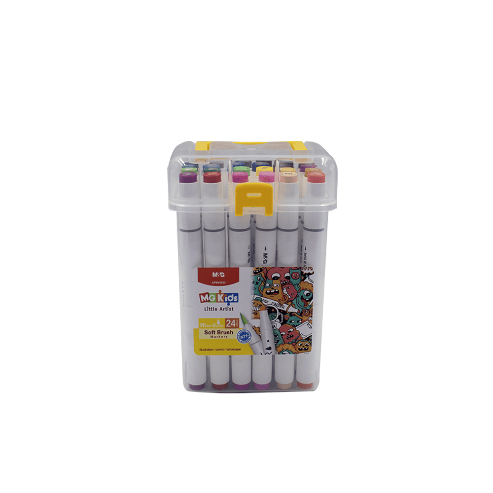 Feutre 24 couleurs double pointe V8002