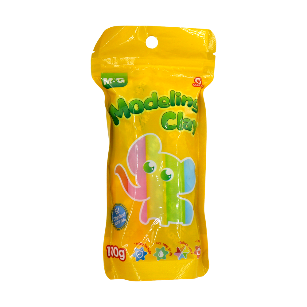 Pâte modeler 6 couleurs 110g 04474