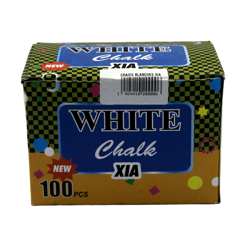 Craie blanche 100 pièces