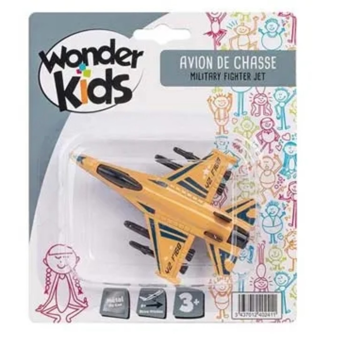 Avion de chasse en métal