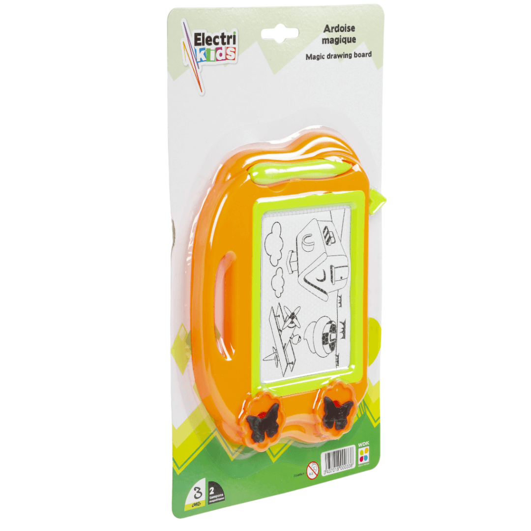 Ardoise magique avec 2 tampons assortis