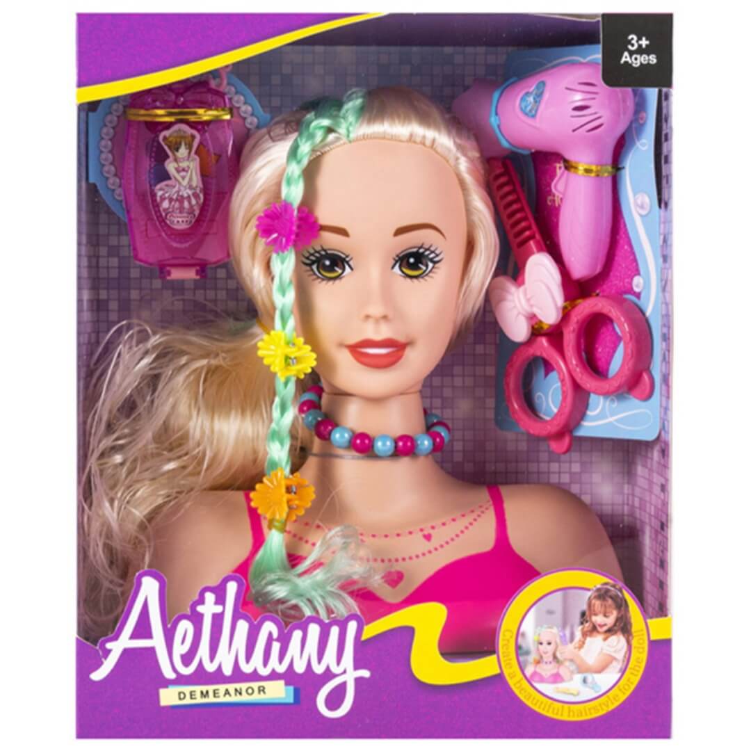 Mannequin de coiffure et de maquillage pour enfant