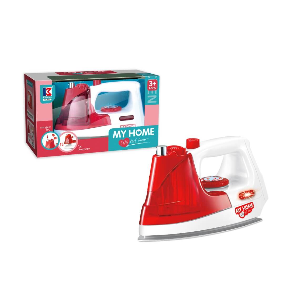 Fer à repasser miniature de simulation pour enfants de 3 ans et plus
