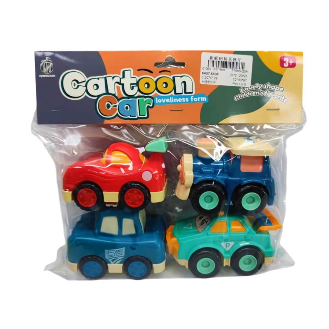 Ensemble de 4 petites voitures