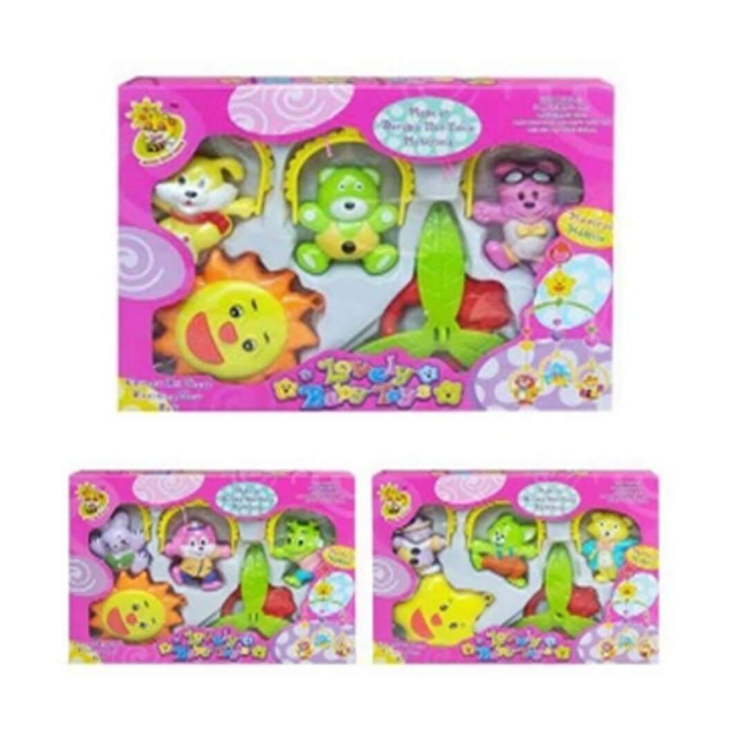 Mobile musical pour bébé avec figurines d’animaux