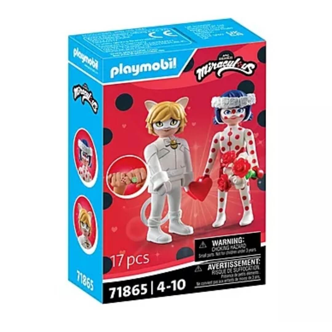 Jouet mariage Ladybug et Chat noir thème Miraculous (5 pièces) pour 4-10 Ans