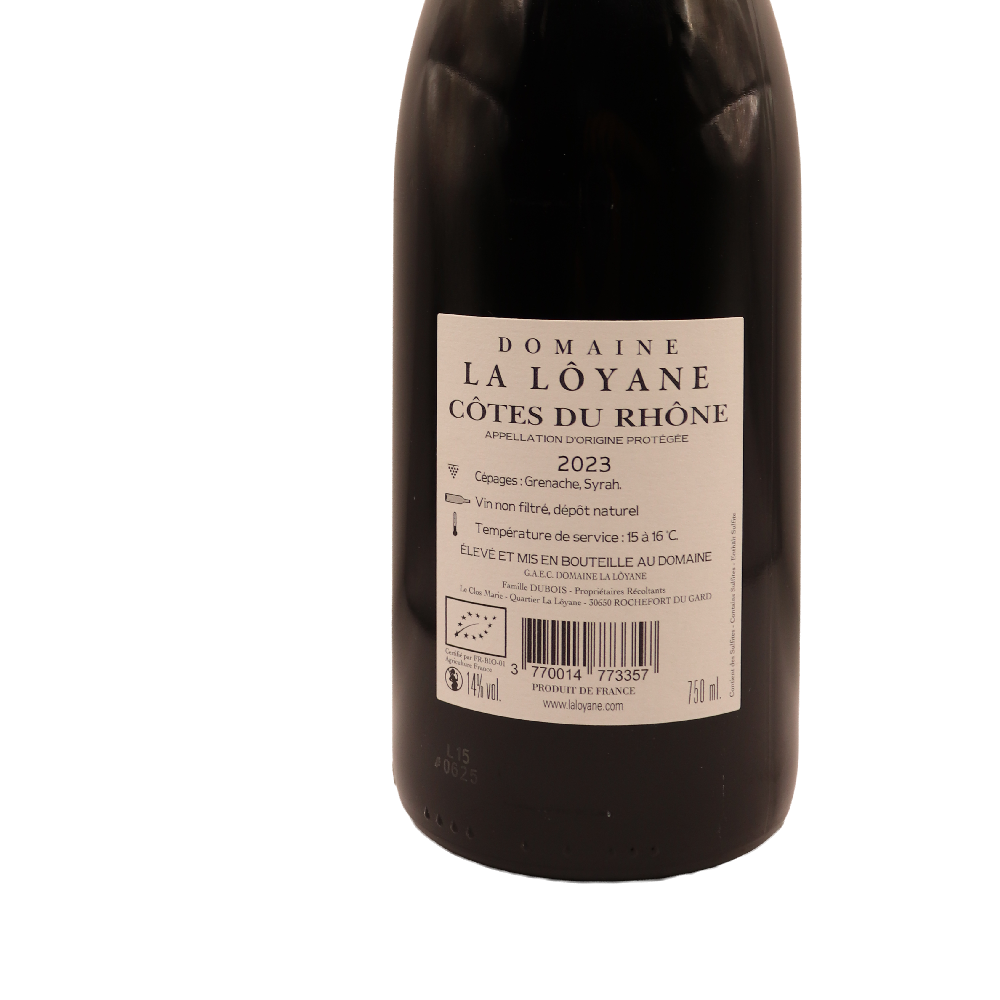 Côtes du Rhône Rouge Domaine La Loyane cuvée Bonheur 23 75cl