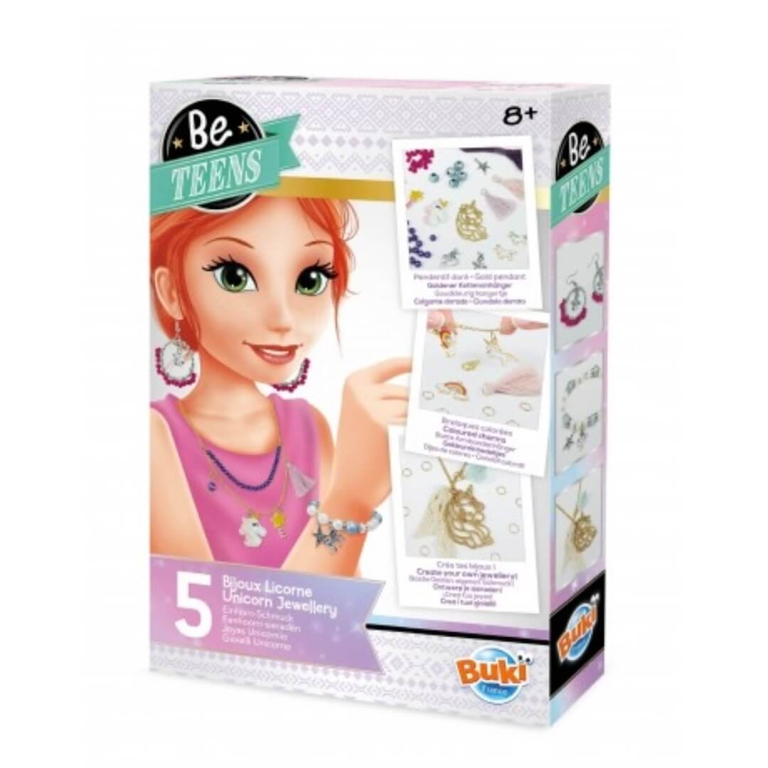 Ensemble de fabrication de colliers, bracelets et boucles d'oreilles licorne