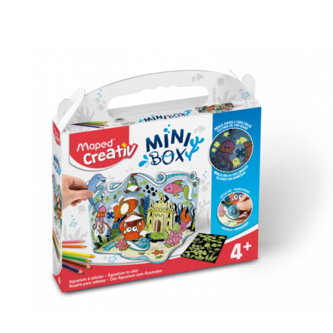 Set de coloriage mini box aquarium creativ A0220248