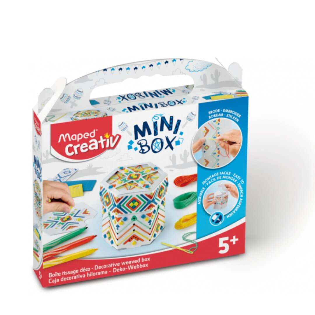 Set de coloriage mini box décorative weaved creativ A0220246