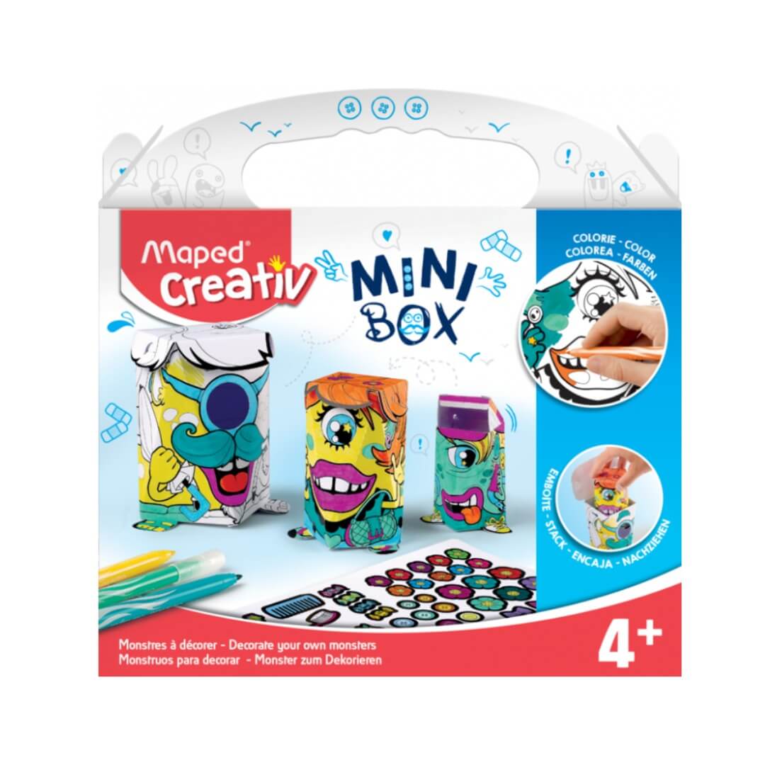 Set de coloriage mini box monster decorate creativ