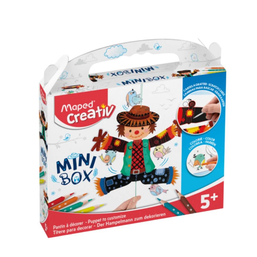 Set de coloriage mini box pupet to decorate creativ